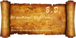 Brandtner Diána névjegykártya